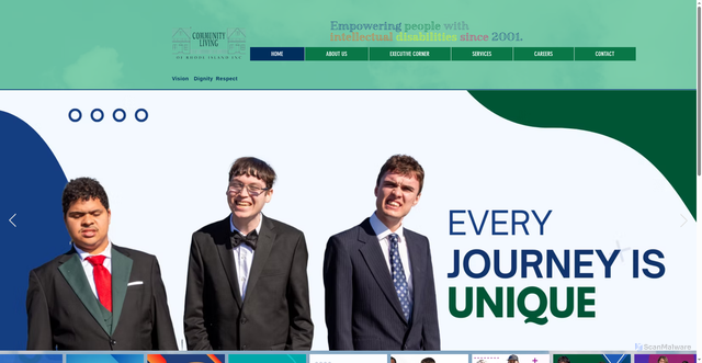 Security scan screenshot of http://www.communitylivingri.com/