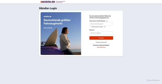 Security scan screenshot of https://search02-mobile.de/