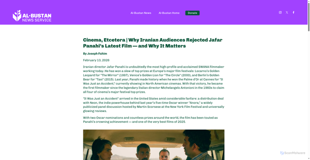 Security scan screenshot of https://www.albustanseeds.org/news/jafarpanahi-c4lc7-a2j3l-lz4wl-ym9cd-bcrdy-h3wwp-shb5d-ane2j-x3zpn-7gle6-b5tsf-23cxg-2tglc