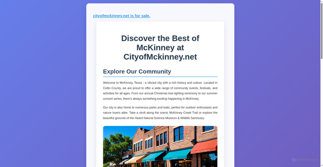 Security scan screenshot of https://cityofmckinney.net/