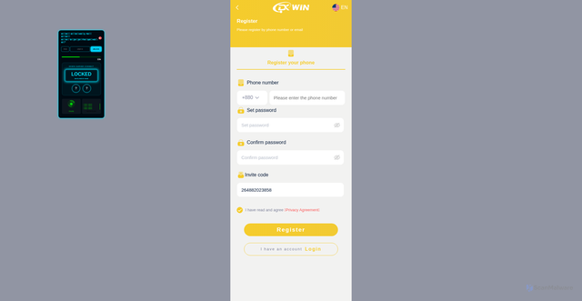 Security scan screenshot of https://dk-win-7x-tm-community-vip-hack-dpzxoxqxsomb.edgeone.app/