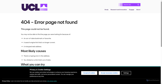 Security scan screenshot of https://www.mgmt.ucl.ac.uk/people/yueyuan