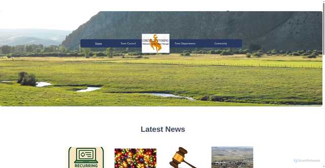 Security scan screenshot of https://www.cokevillewy.gov/