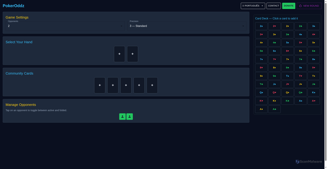 Security scan screenshot of http://pokeroddz.com/