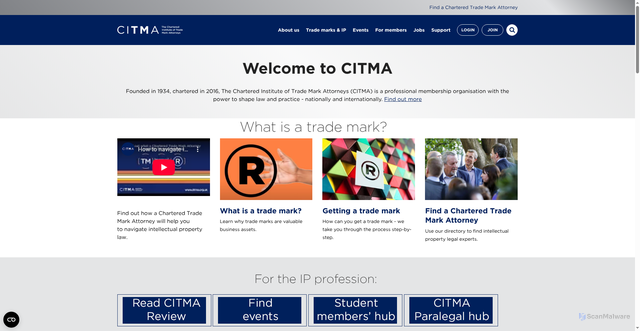 Security scan screenshot of https://www.citma.org.uk
