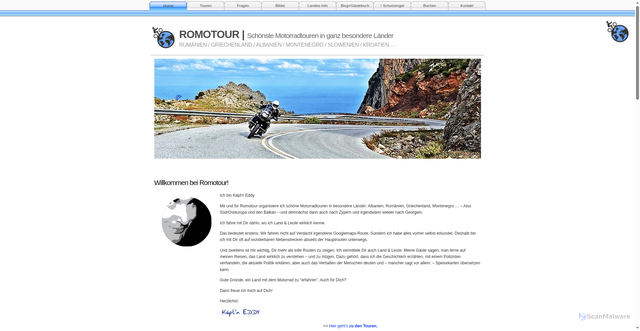Security scan screenshot of https://romotour.ro