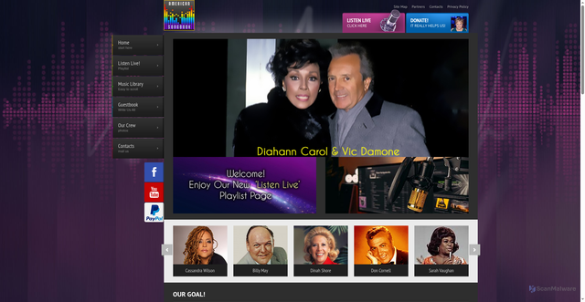 Security scan screenshot of https://greatamericansongbook.info/