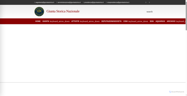 Security scan screenshot of https://giuntastorica.it/