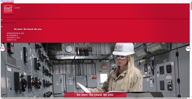 Security scan screenshot of https://minotstateu.edu
