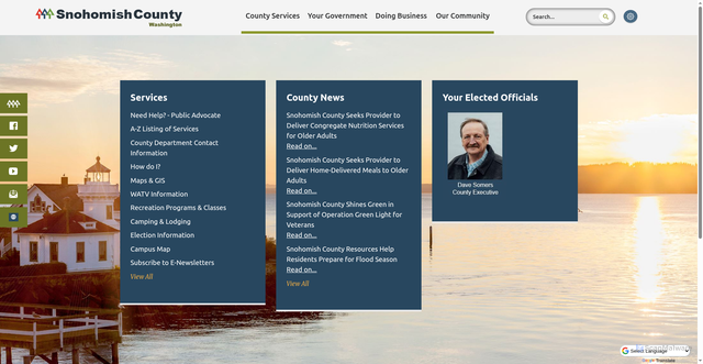 Security scan screenshot of https://www.snohomishcountywa.gov/