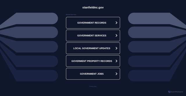 Security scan screenshot of https://stanfieldnc.gov/
