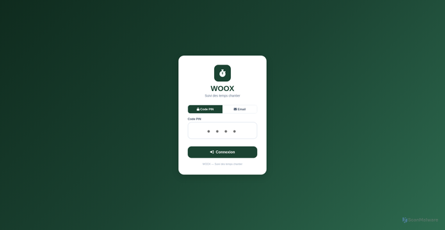 Security scan screenshot of https://woox16.pages.dev/%7B%60https://www.google.com/maps/dir/%7B%60https://waze.com/ul?q=$%7BencodeURIComponent(ch.adresse)%7D%60%7D