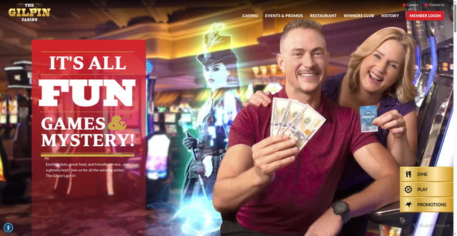 Security scan screenshot of https://thegilpincasino.com/