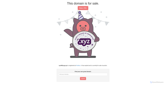 Security scan screenshot of https://www.syufdfzyxg.xyz