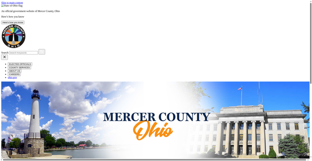 Security scan screenshot of https://mercercountyohio.gov/