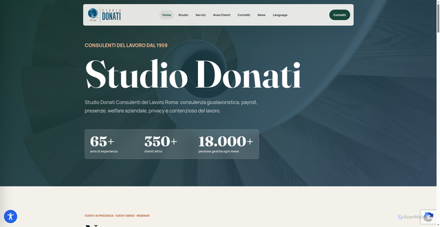 Security scan screenshot of https://studiodonati.it
