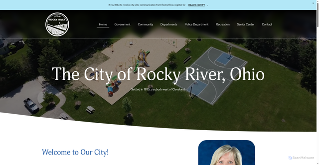 Security scan screenshot of https://www.rockyriverohio.gov/