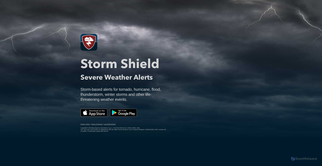 Security scan screenshot of https://stormshieldapp.com