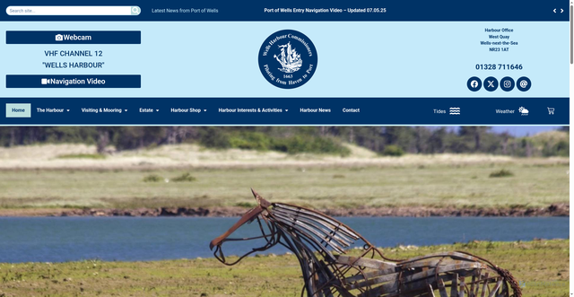 Security scan screenshot of https://www.portofwells.co.uk/