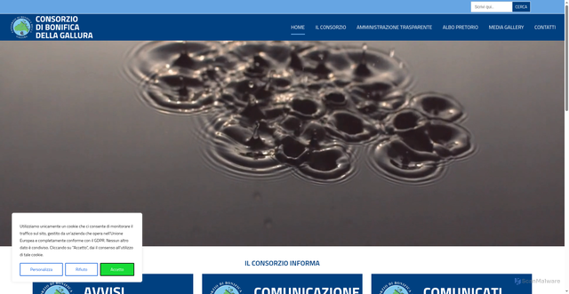 Security scan screenshot of https://cbgallura.it/