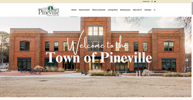 Security scan screenshot of https://www.pinevillenc.gov/