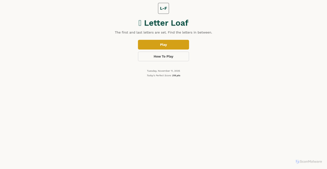 Security scan screenshot of http://letterloaf.com/
