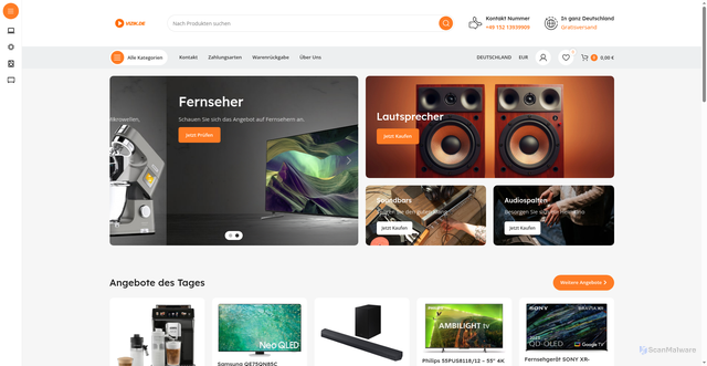 Security scan screenshot of http://vizik.de/