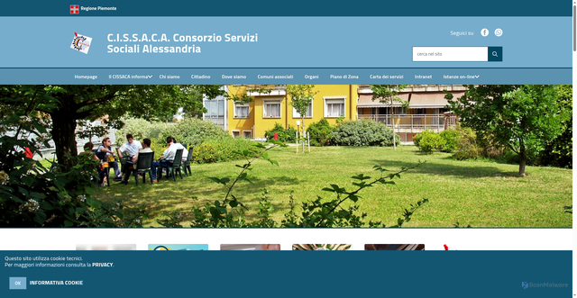 Security scan screenshot of https://www.cissaca.it