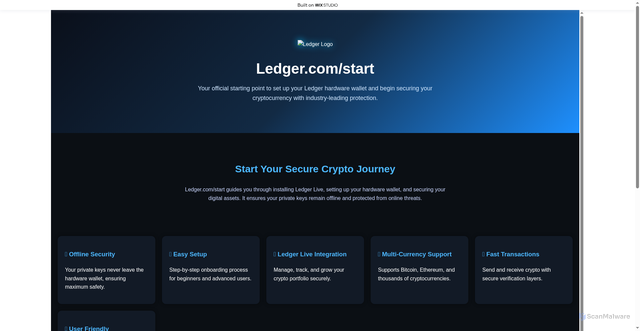 Security scan screenshot of https://homepage-startinapp.wixstudio.com/us-en