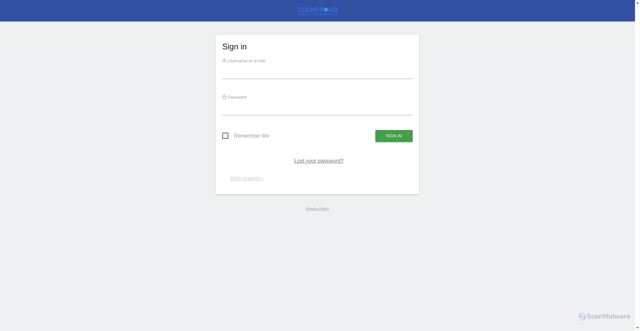 Security scan screenshot of https://stat1.clickfraud.ru