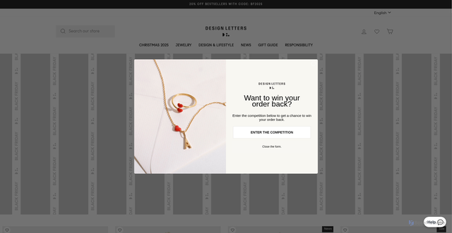 Security scan screenshot of https://design-letters.myshopify.com/