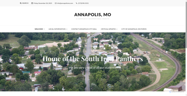 Security scan screenshot of https://www.annapolismo.com/