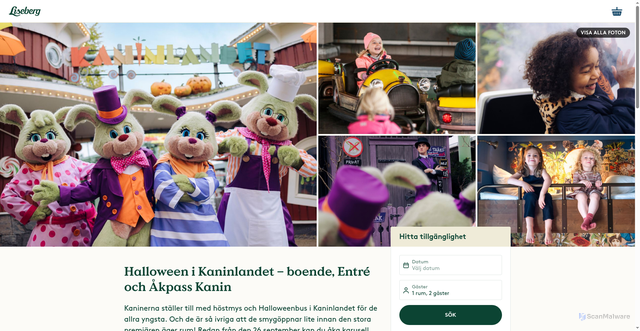 Security scan screenshot of https://liseberg.se