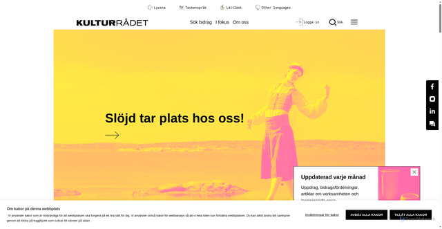 Security scan screenshot of https://www.kulturradet.se