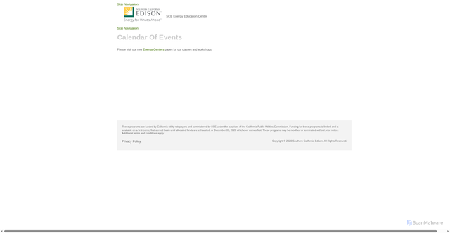 Security scan screenshot of https://sce-web.ungerboeck.com/coe/coe_p1_all.aspx?oc=10&cc=PEBI