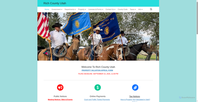Security scan screenshot of https://www.richcounty.gov/