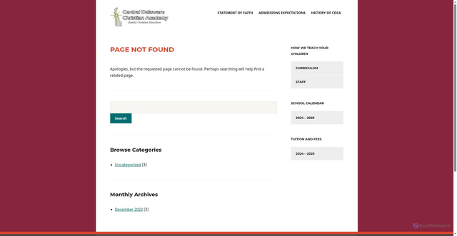 Security scan screenshot of https://cdcacademy.org/16-in-Carbide-tipped-V-groove-And-Scoring-Router-Bit-At-a-989516