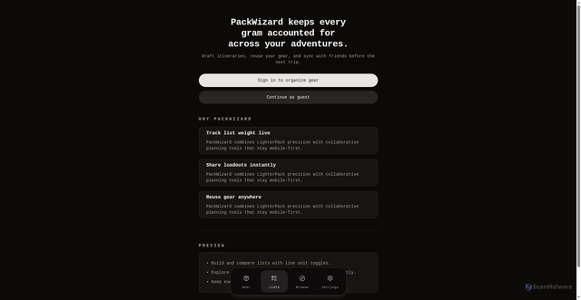 Security scan screenshot of http://metagear-app.pages.dev/