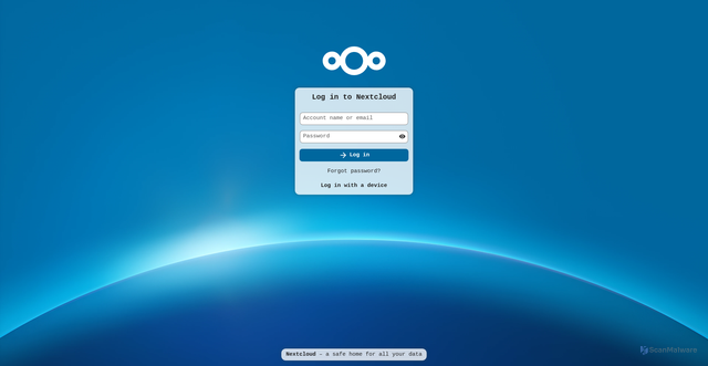 Security scan screenshot of https://angooncloud.work/