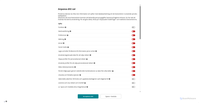 Security scan screenshot of https://www.aktivitet.se/guider/gruppaktiviteter/sommaraktiviteter-4476