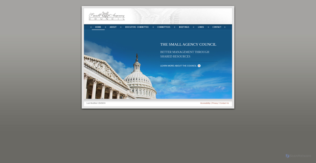 Security scan screenshot of https://www.sac.gov/index.htm