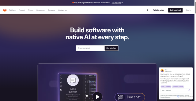 Security scan screenshot of https://about.gitlab.com/