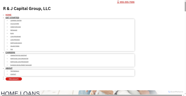 Security scan screenshot of https://www.getmemortgage.com/