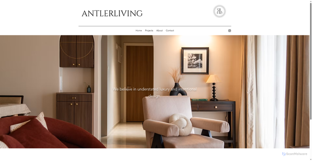 Security scan screenshot of http://www.antlerliving.in/