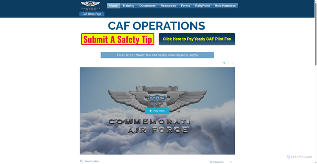 Security scan screenshot of https://www.cafoperations.org/