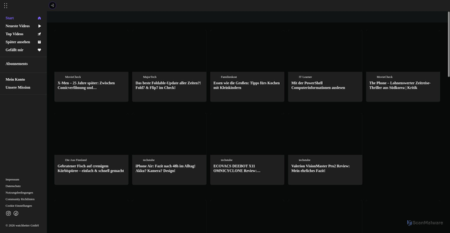 Security scan screenshot of https://watchbetter.com