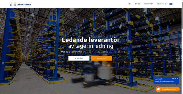 Security scan screenshot of https://lagerteknik.se