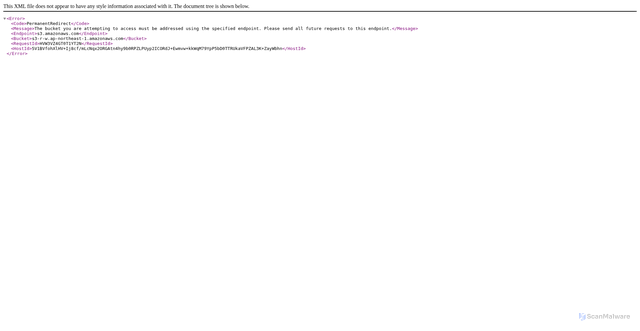 Security scan screenshot of https://s3-r-w.ap-northeast-1.amazonaws.com