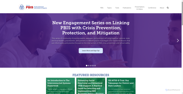 Security scan screenshot of https://pbis.org