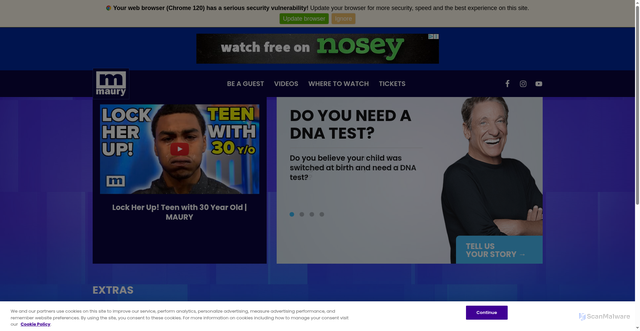 Security scan screenshot of https://mauryshow.com/